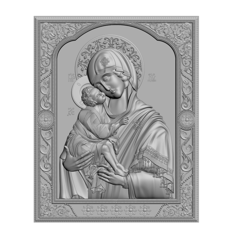 картинка Донская Богоматерь V3-400 3D-STL.COM