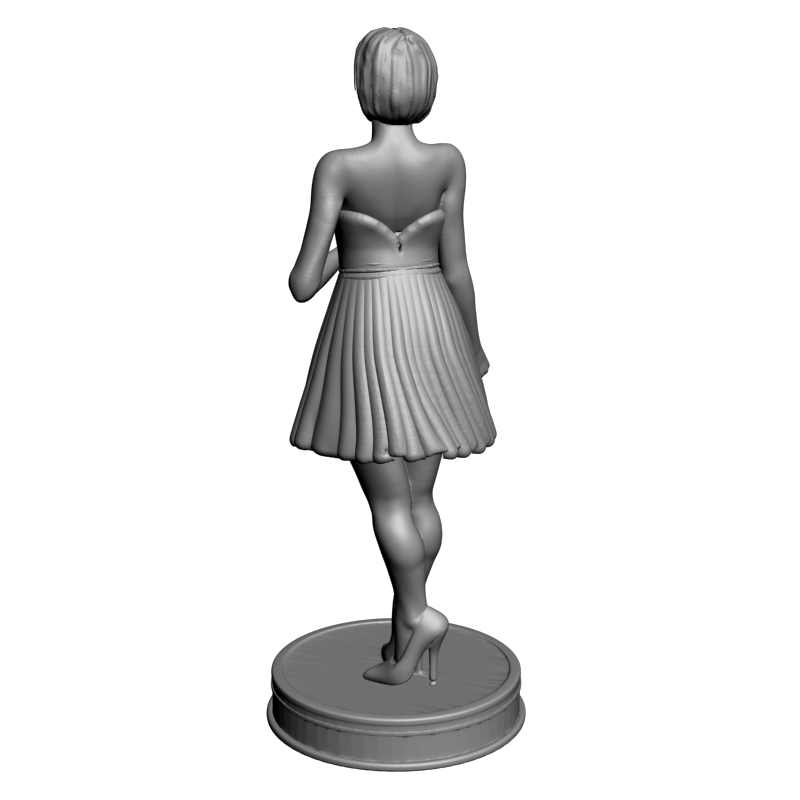 картинка Стоящая девушка L3-247 3D-STL.COM