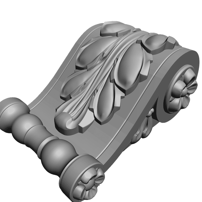 картинка Кронштейн резной D9-092 3D-STL.COM