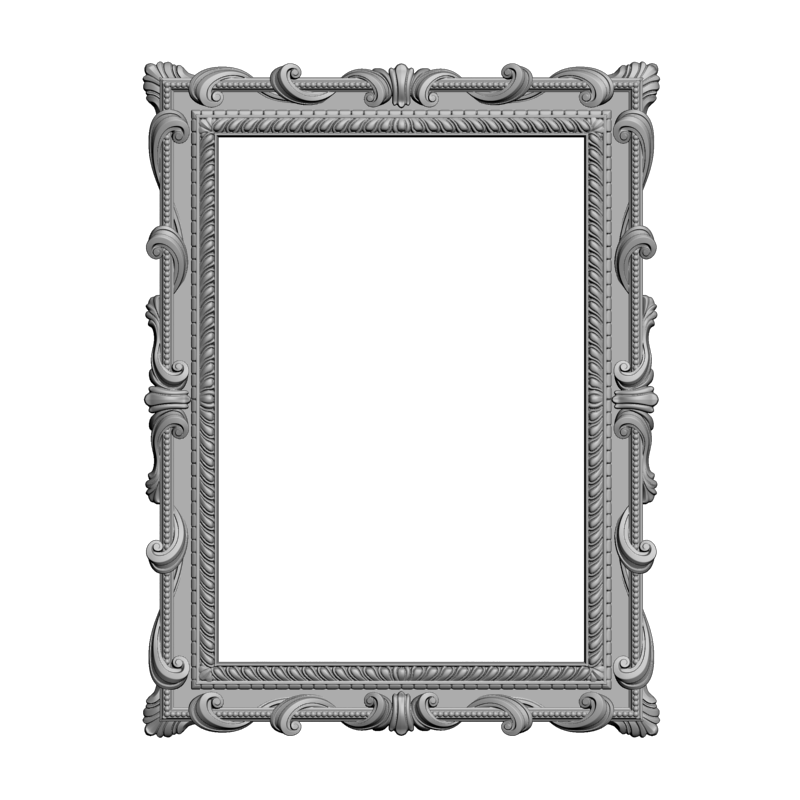 картинка Рамка резная D14-592 3D-STL.COM
