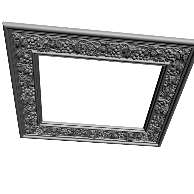 картинка Рама резная виноград D14-123 3D-STL.COM