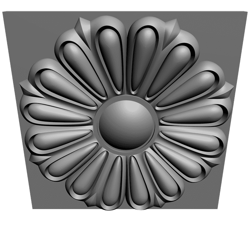 картинка Розетка резная D16-131 3D-STL.COM