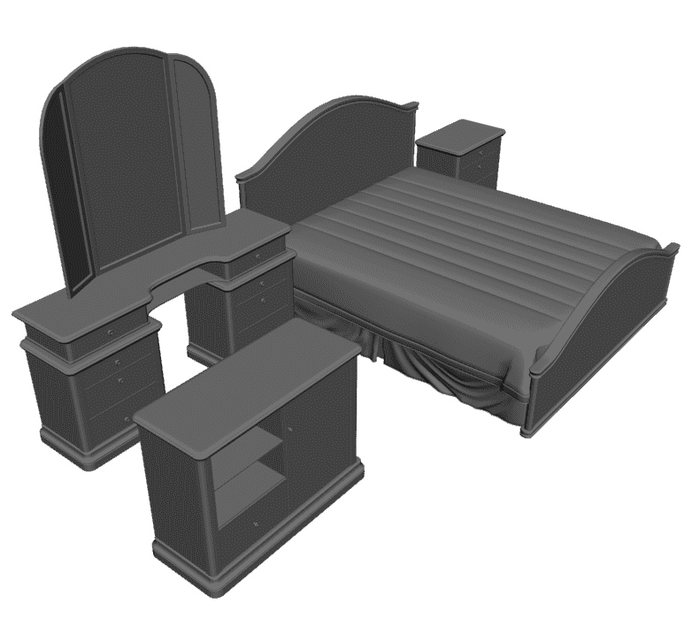 картинка Спальня Полный комплект M4-136 3D-STL.COM