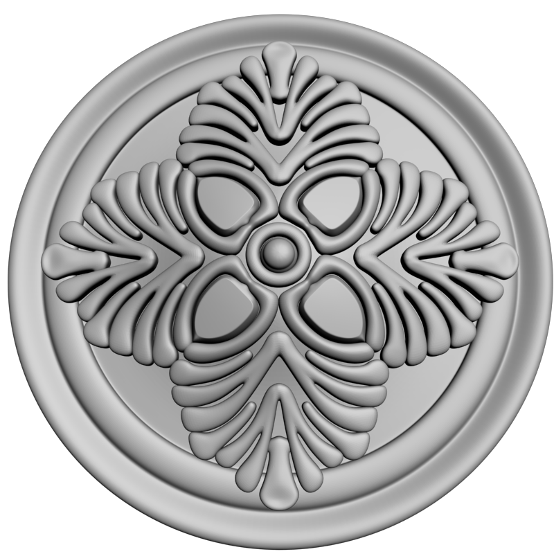 картинка Розетка резная D16-366 3D-STL.COM