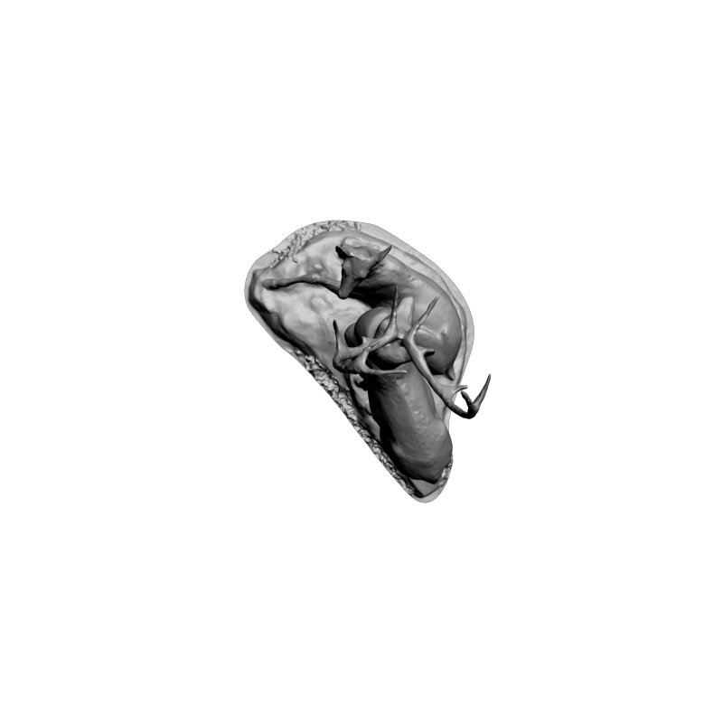 картинка два оленя фигурка F1-315 3D-STL.COM