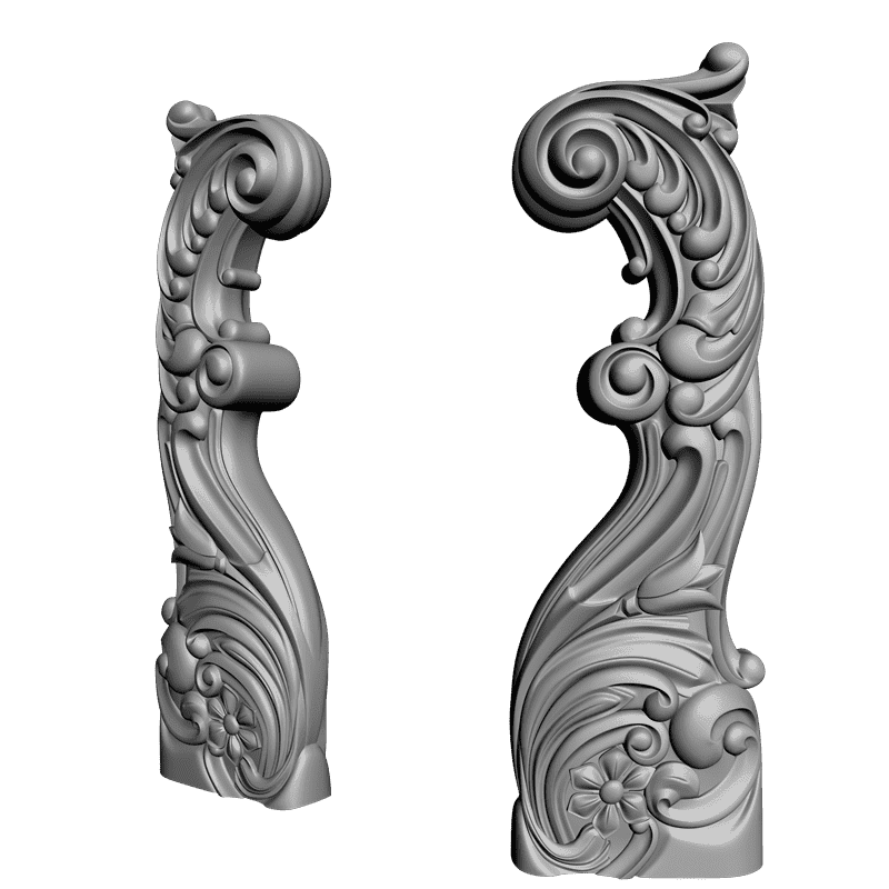 картинка Столб резной D17-042 3D-STL.COM