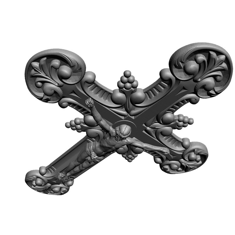 картинка Крестик RY4-014 3D-STL.COM