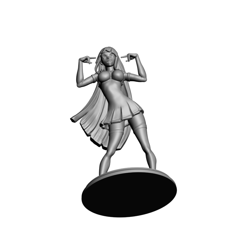 картинка Девочка кривляется мемеме L3-423 3D-STL.COM