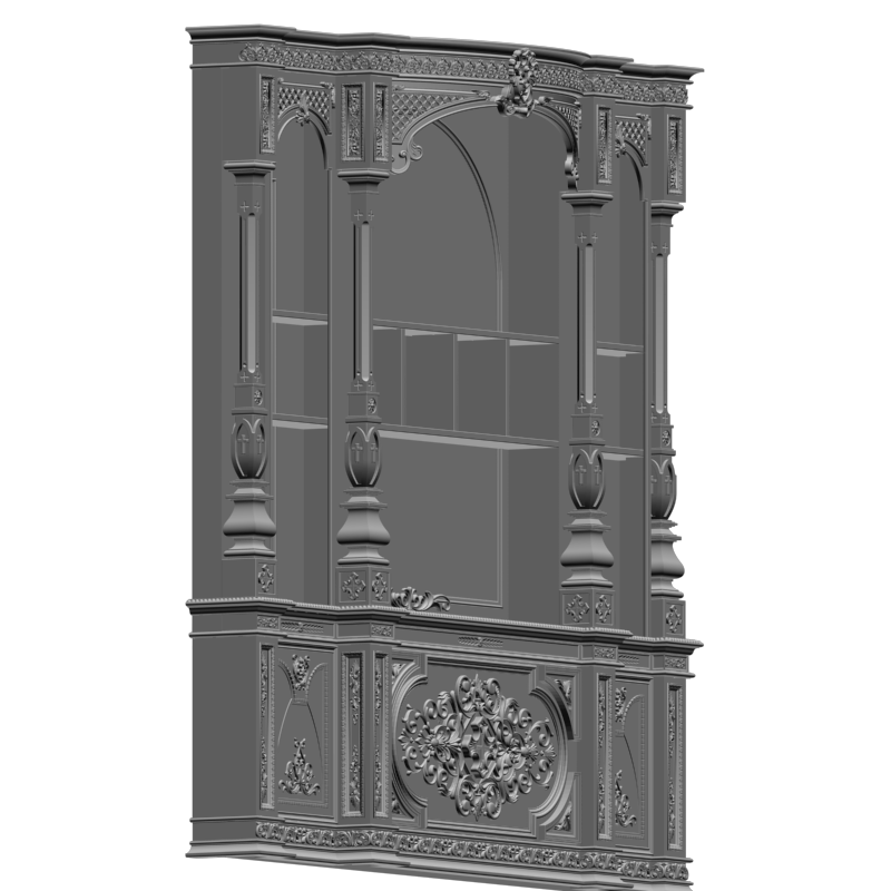 картинка Молельная комната. Иконостас V2-014 3D-STL.COM