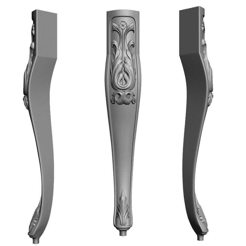 картинка Ножка резная M6-052 3D-STL.COM