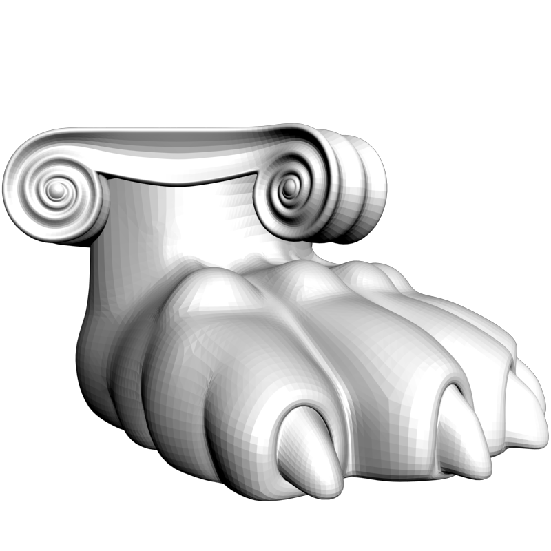 картинка Левая нога PI1-355 3D-STL.COM