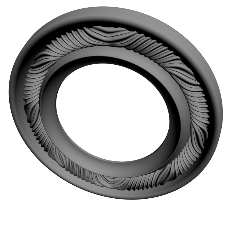 картинка Рама витая круглая D14-410 3D-STL.COM