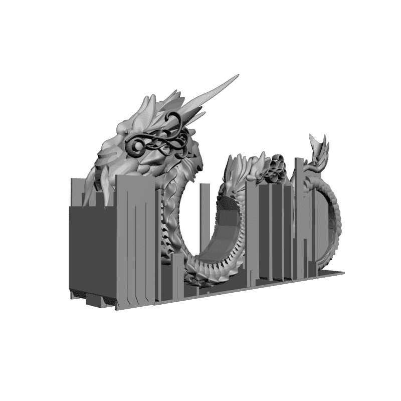 картинка Дракон (с опорами) PI1-166 3D-STL.COM