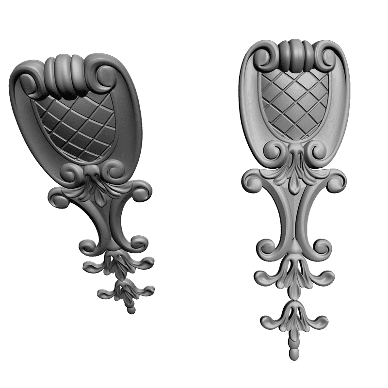 картинка Накладка резная D10-164 3D-STL.COM