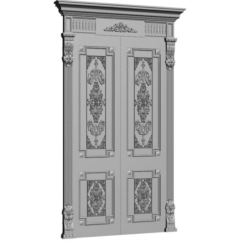 картинка Двери резные H3-058 3D-STL.COM