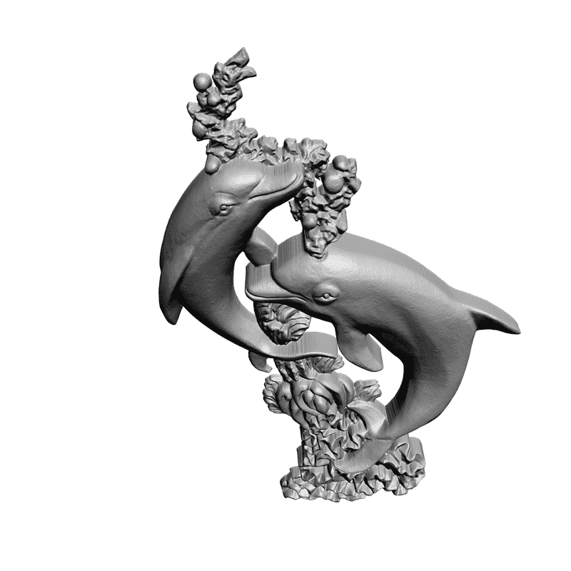 картинка Дельфины F5-004 3D-STL.COM