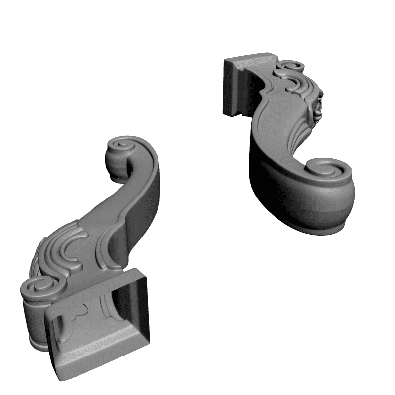картинка Ножка мебельная M6-071 3D-STL.COM