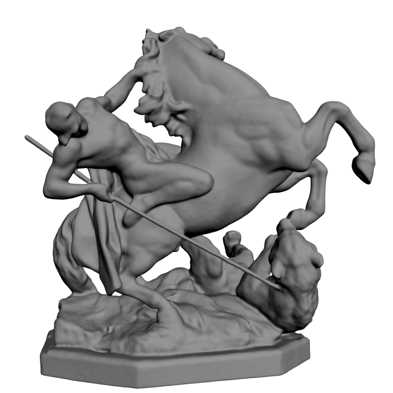 картинка Всадник на коне L3-303 3D-STL.COM