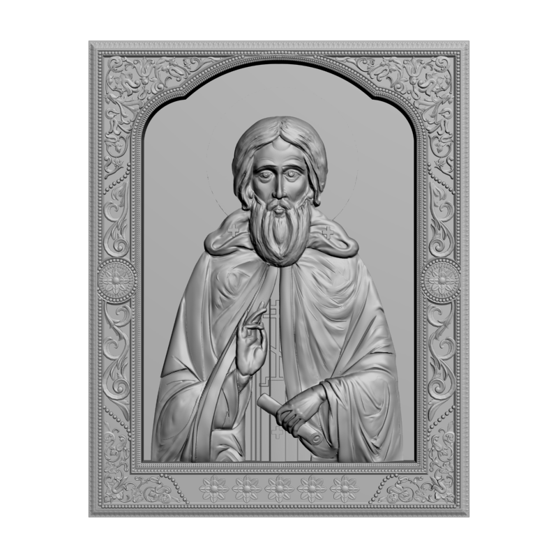 картинка Святой Сергий V3-410 3D-STL.COM