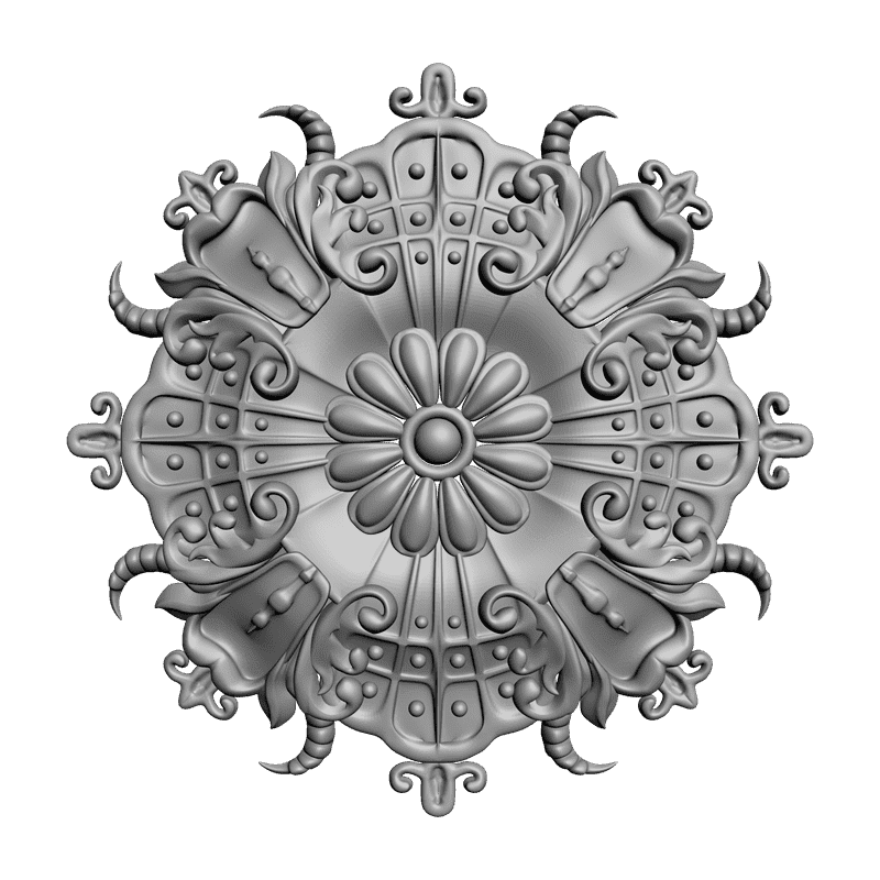 картинка Розетка резная D16-097 3D-STL.COM