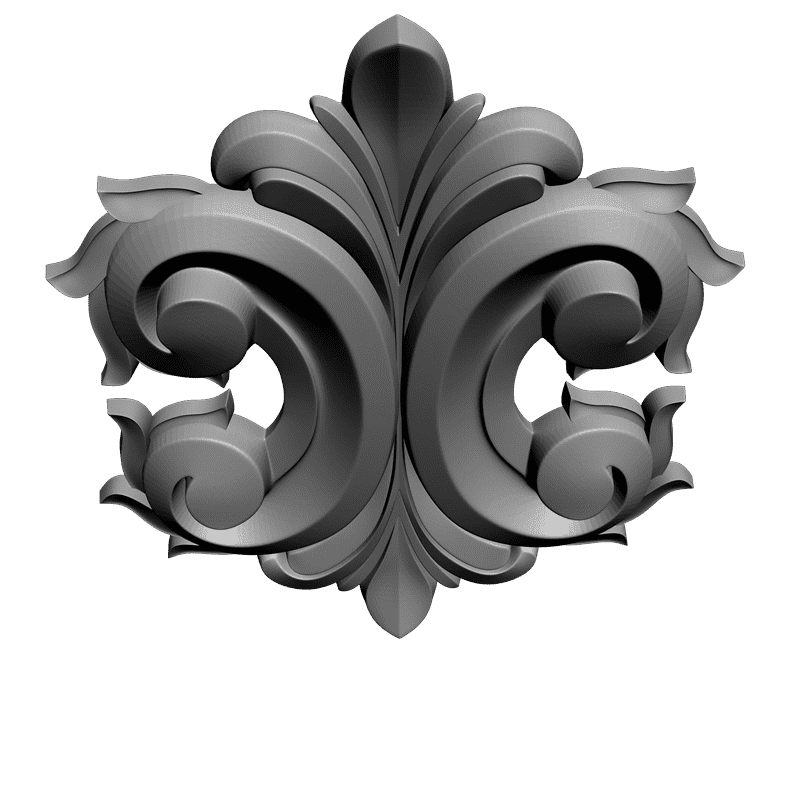картинка Накладка резная D10-080 3D-STL.COM