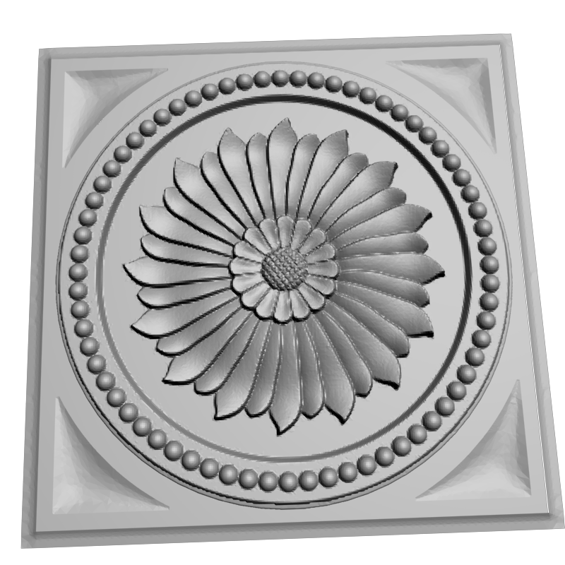 картинка Розетка резная D16-373 3D-STL.COM