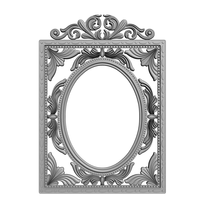 картинка Рамка резная под зеркало D14-056 3D-STL.COM
