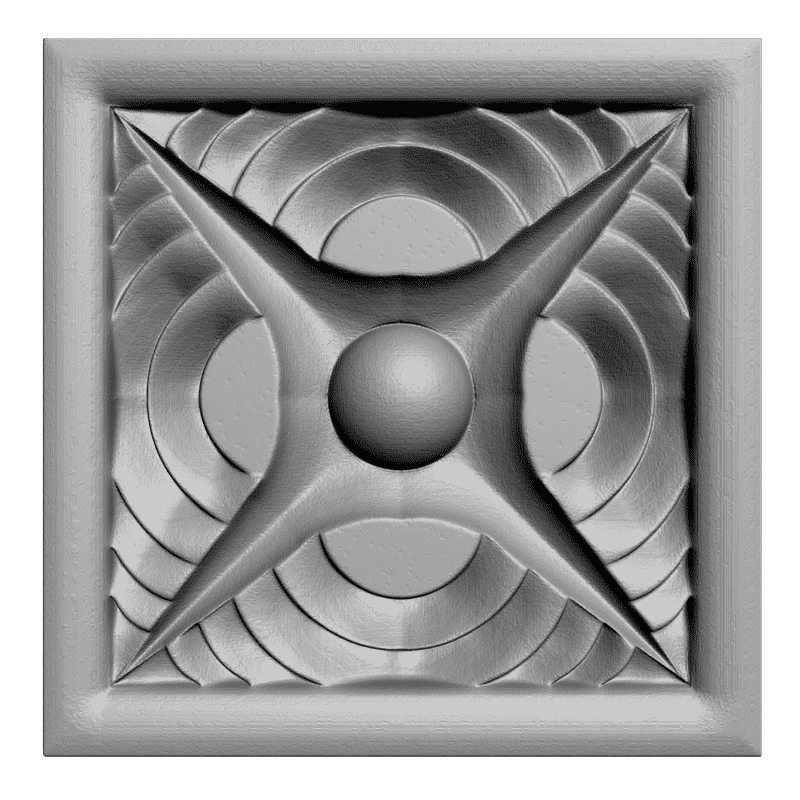 картинка Розетка резная D16-161 3D-STL.COM