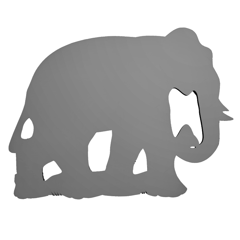 картинка Индийский слон F1-252 3D-STL.COM