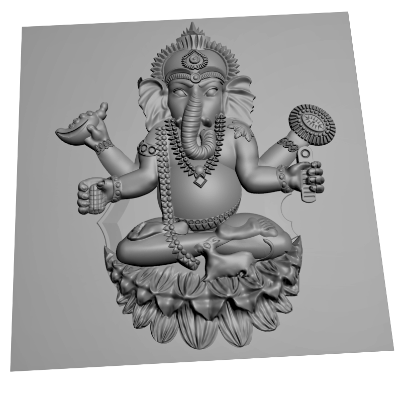 картинка Индийская тематика Ганеша V9-144 3D-STL.COM