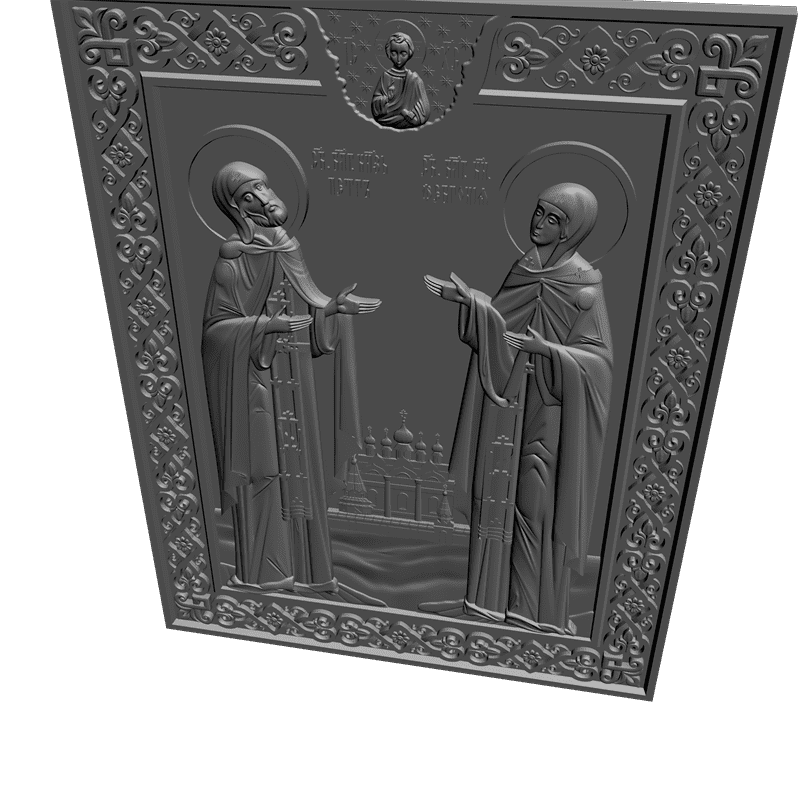 картинка Петр и Февронья V3-114 3D-STL.COM