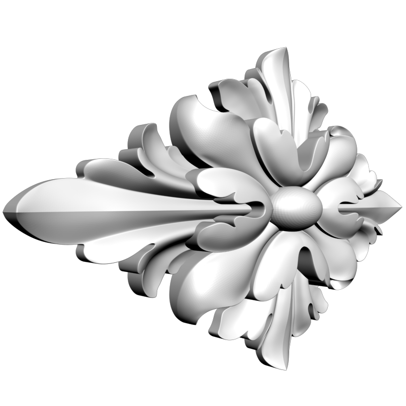 картинка Розетка резная D16-319 3D-STL.COM