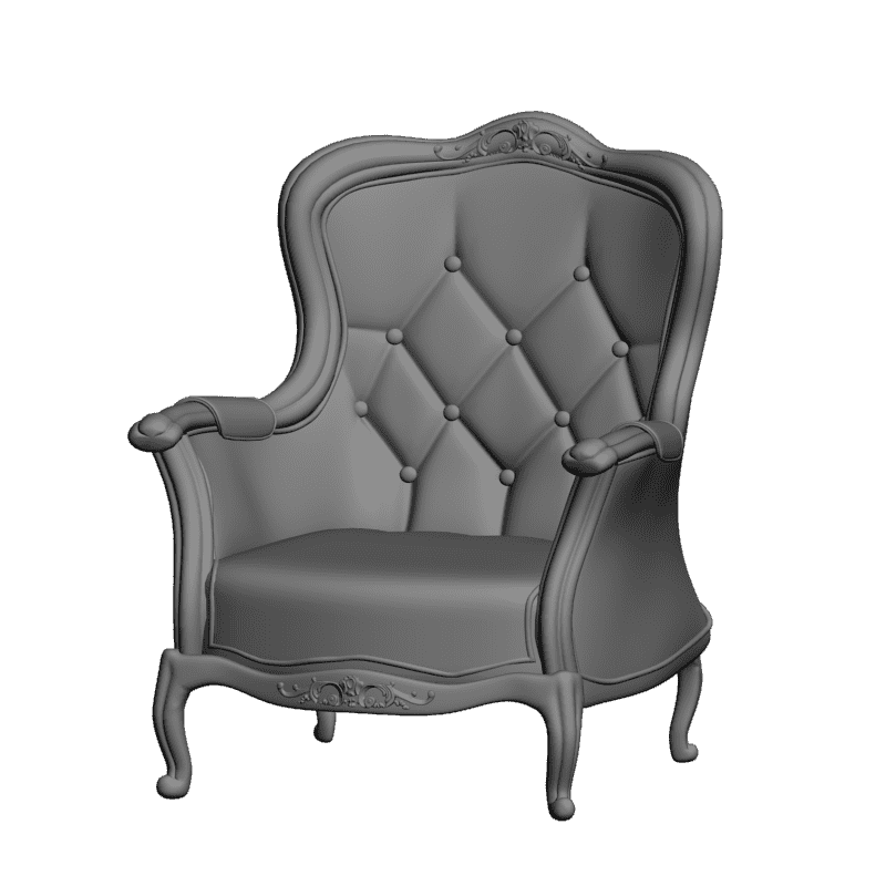 картинка Кресло классическое M3-100 3D-STL.COM