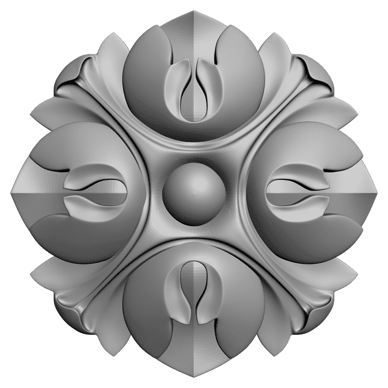 картинка Розетка резная D16-158 3D-STL.COM