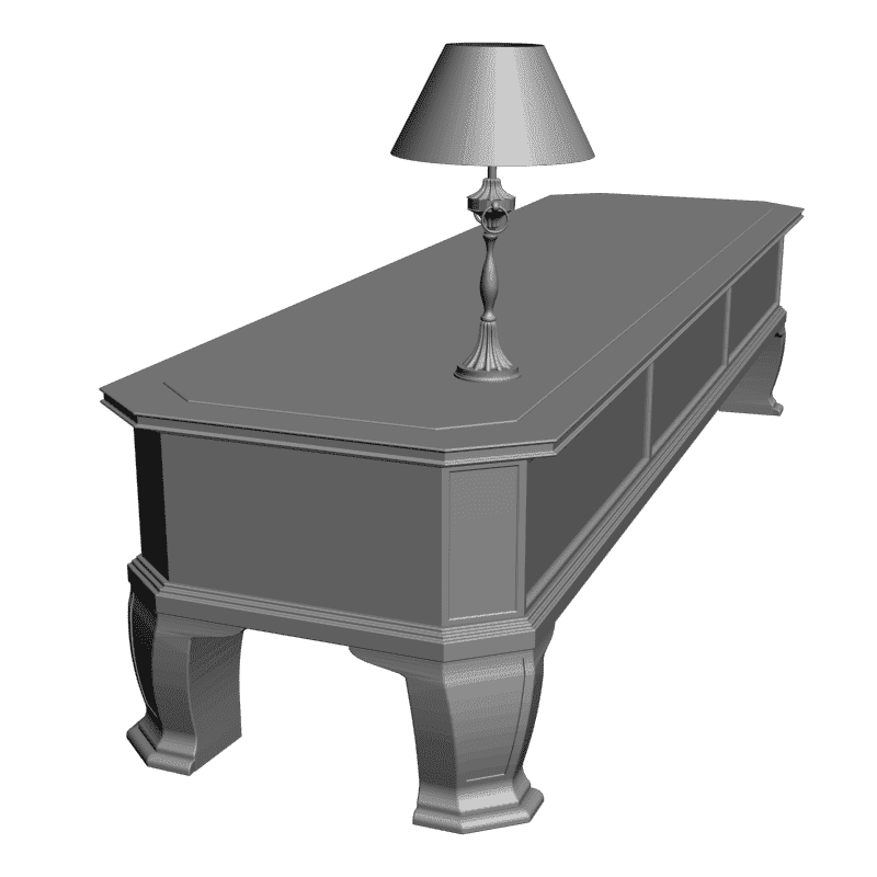 картинка Стол со светильником M8-084 3D-STL.COM