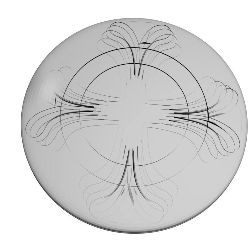 картинка Розетка резная D16-392 3D-STL.COM