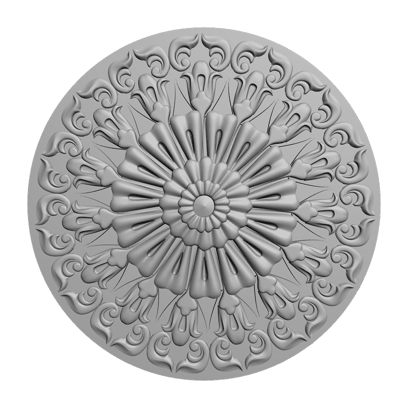 картинка Розетка резная D16-100 3D-STL.COM