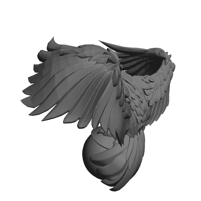 картинка Сова на шаре F3-046 3D-STL.COM