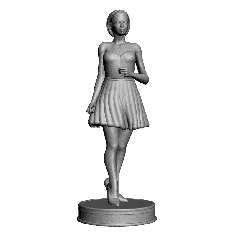 картинка Стоящая девушка L3-247 3D-STL.COM