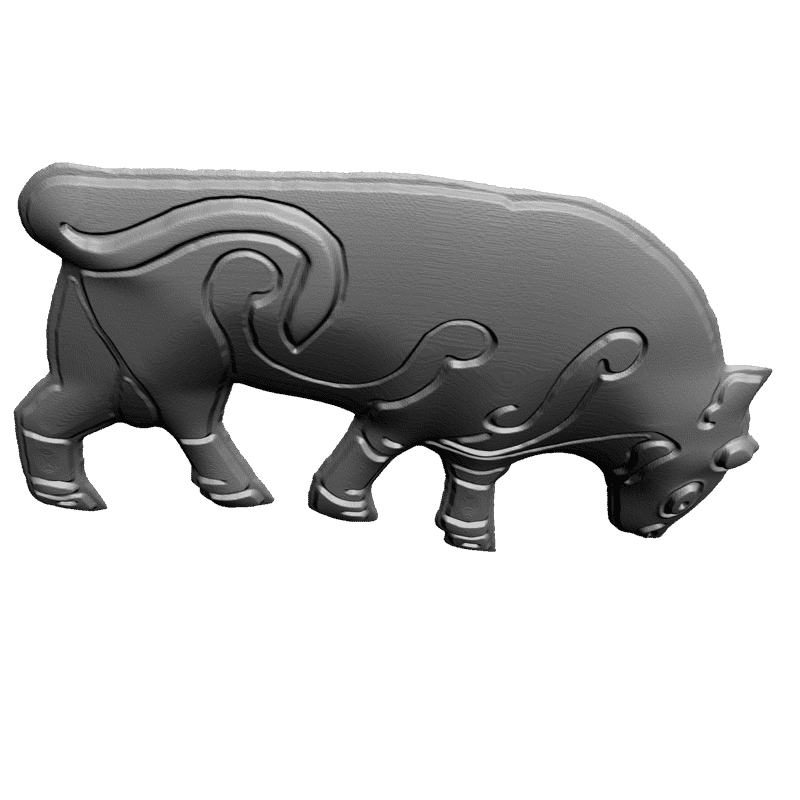 картинка Бык F1-027 3D-STL.COM
