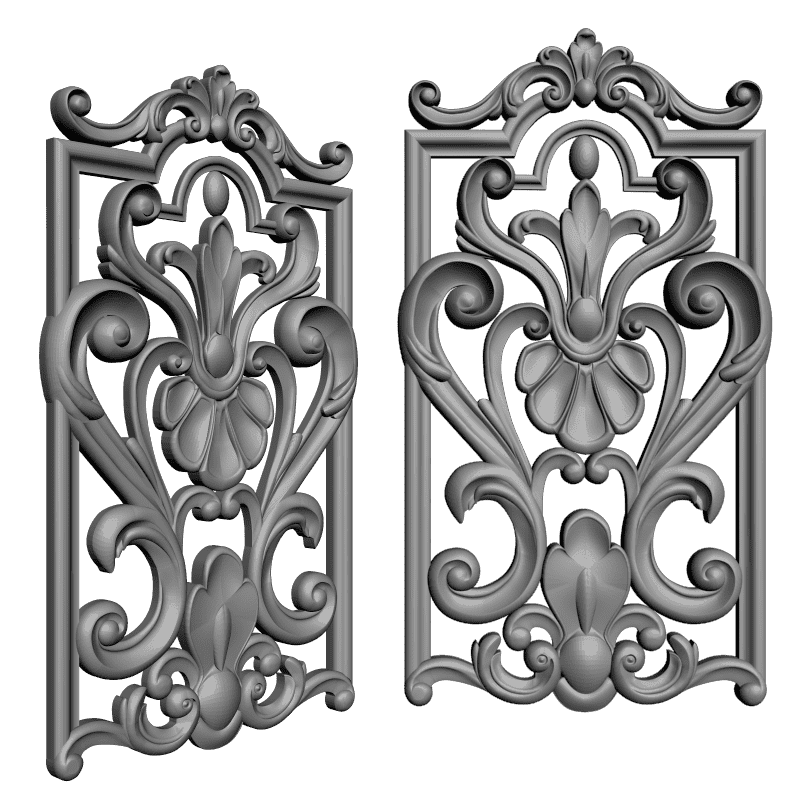 картинка Накладка резная D10-200 3D-STL.COM