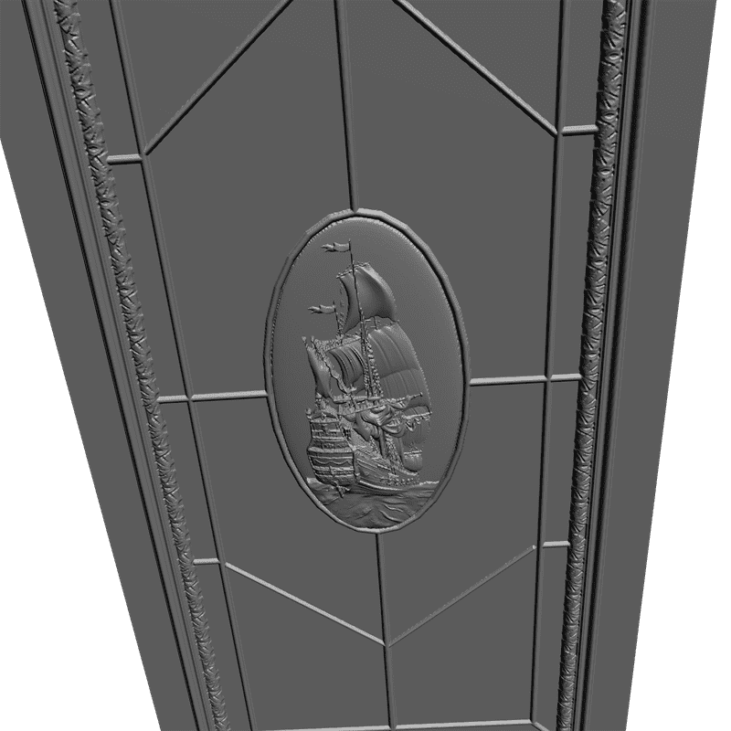 картинка Дверь резная H3-013 3D-STL.COM