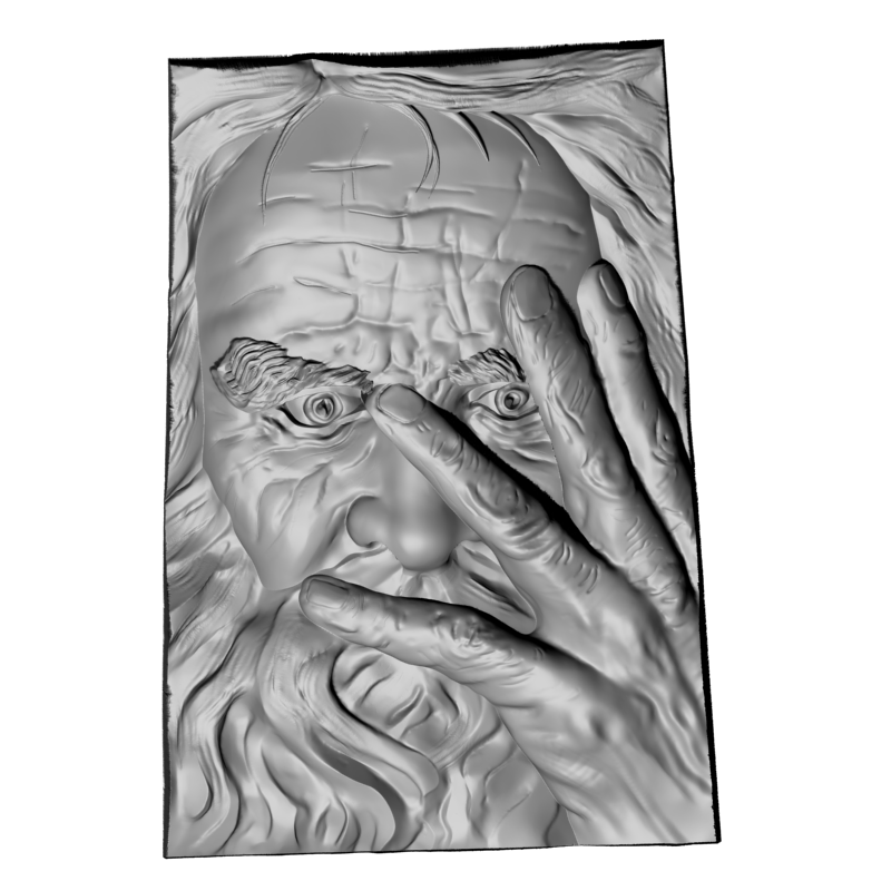картинка Старик L1-078 3D-STL.COM