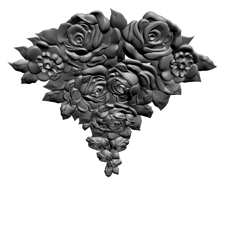 картинка Цветы F4-069 3D-STL.COM
