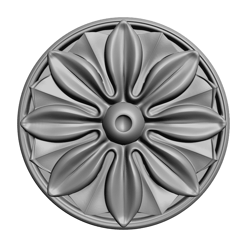 картинка Розетка резная D16-018 3D-STL.COM