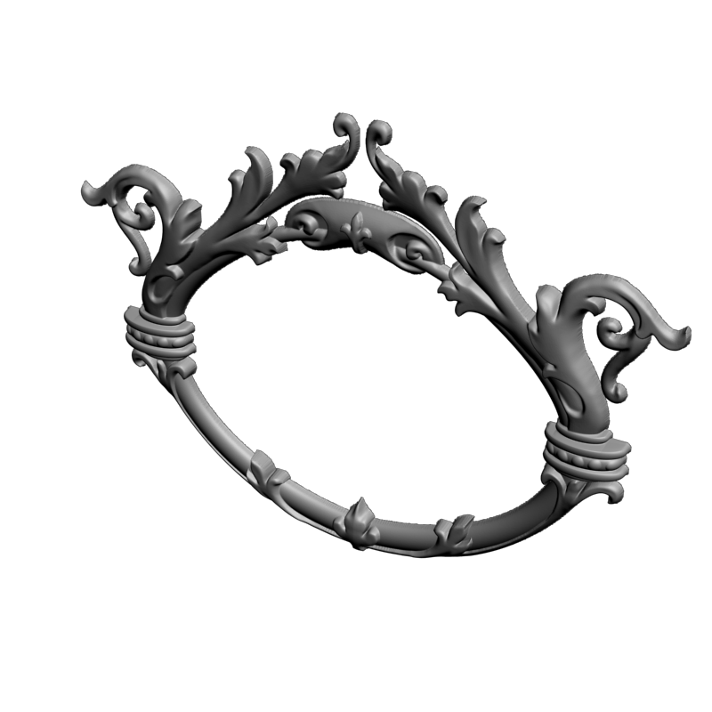 картинка Рамка резная D14-664 3D-STL.COM