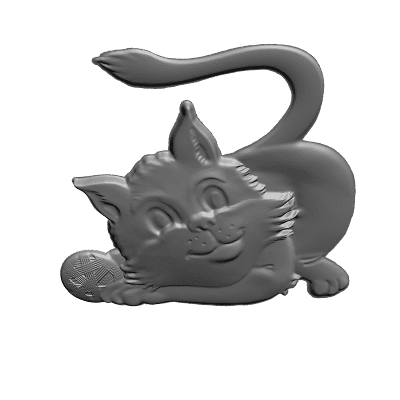 картинка Кот F1-026 3D-STL.COM