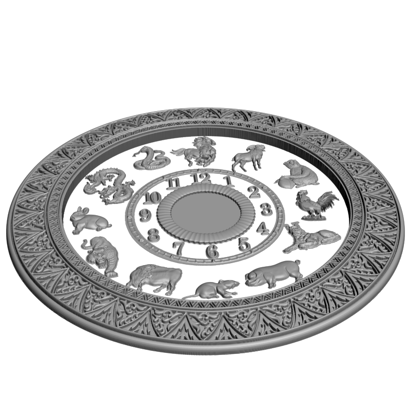 картинка Часы резные P3-184 3D-STL.COM