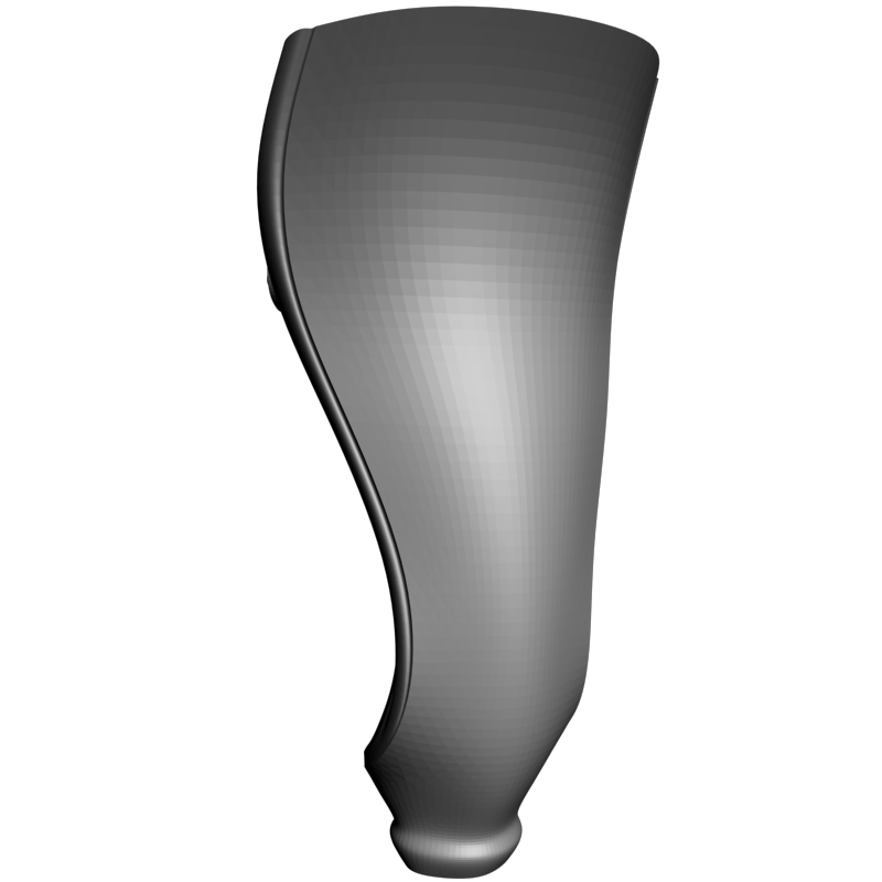 картинка Ножка мебельная резная M6-135 3D-STL.COM