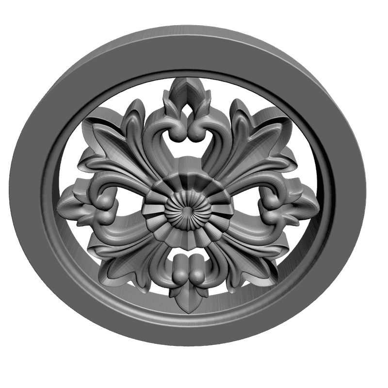 картинка Розетка резная D16-070 3D-STL.COM